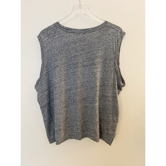 Madewell Whisper Pocket Muscle Tank Top Plus Size XXL Heather Gray - Picture 6 of 12